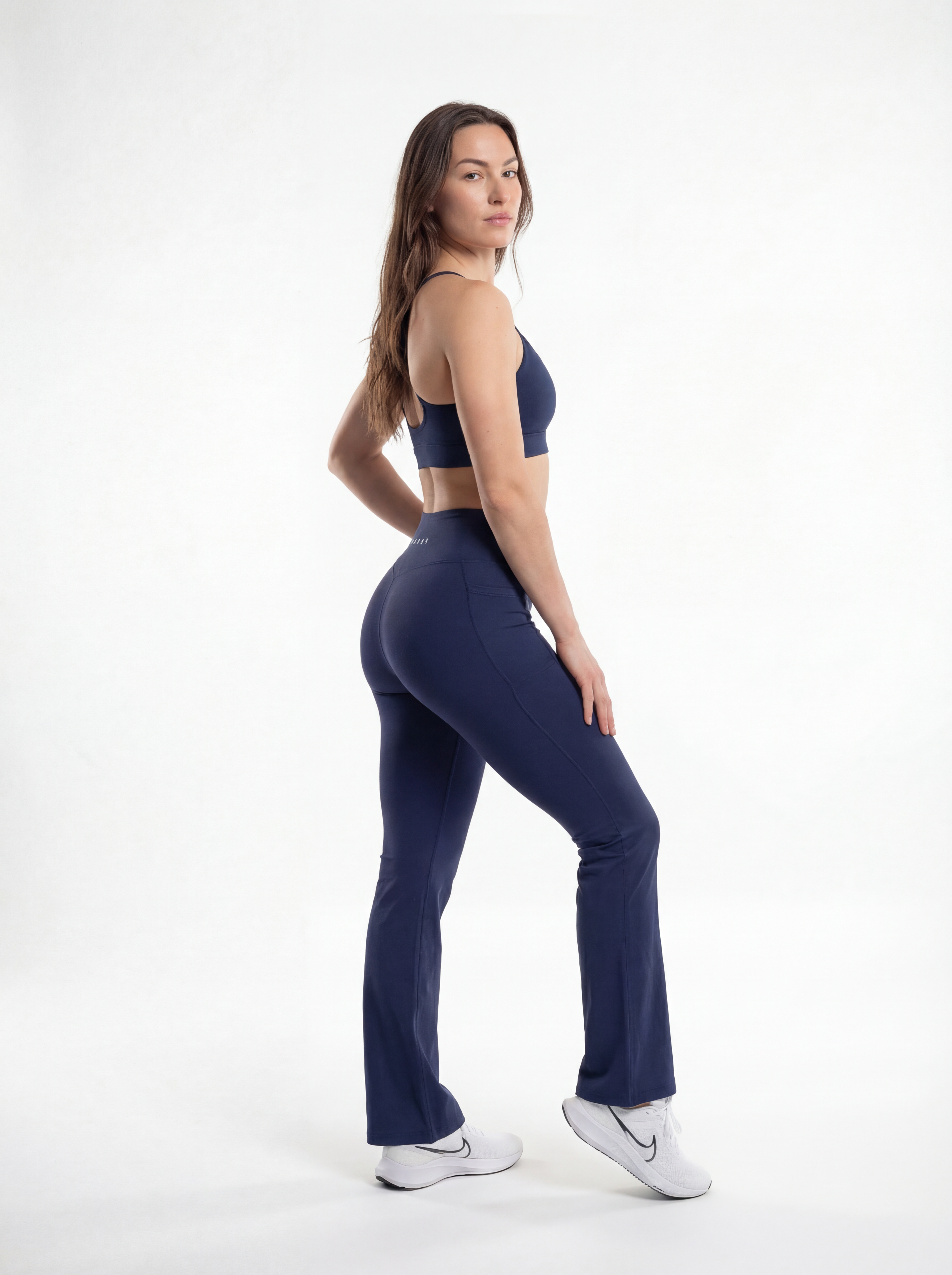 DRAIV Dámské Legíny Zvonové - Navy Blue